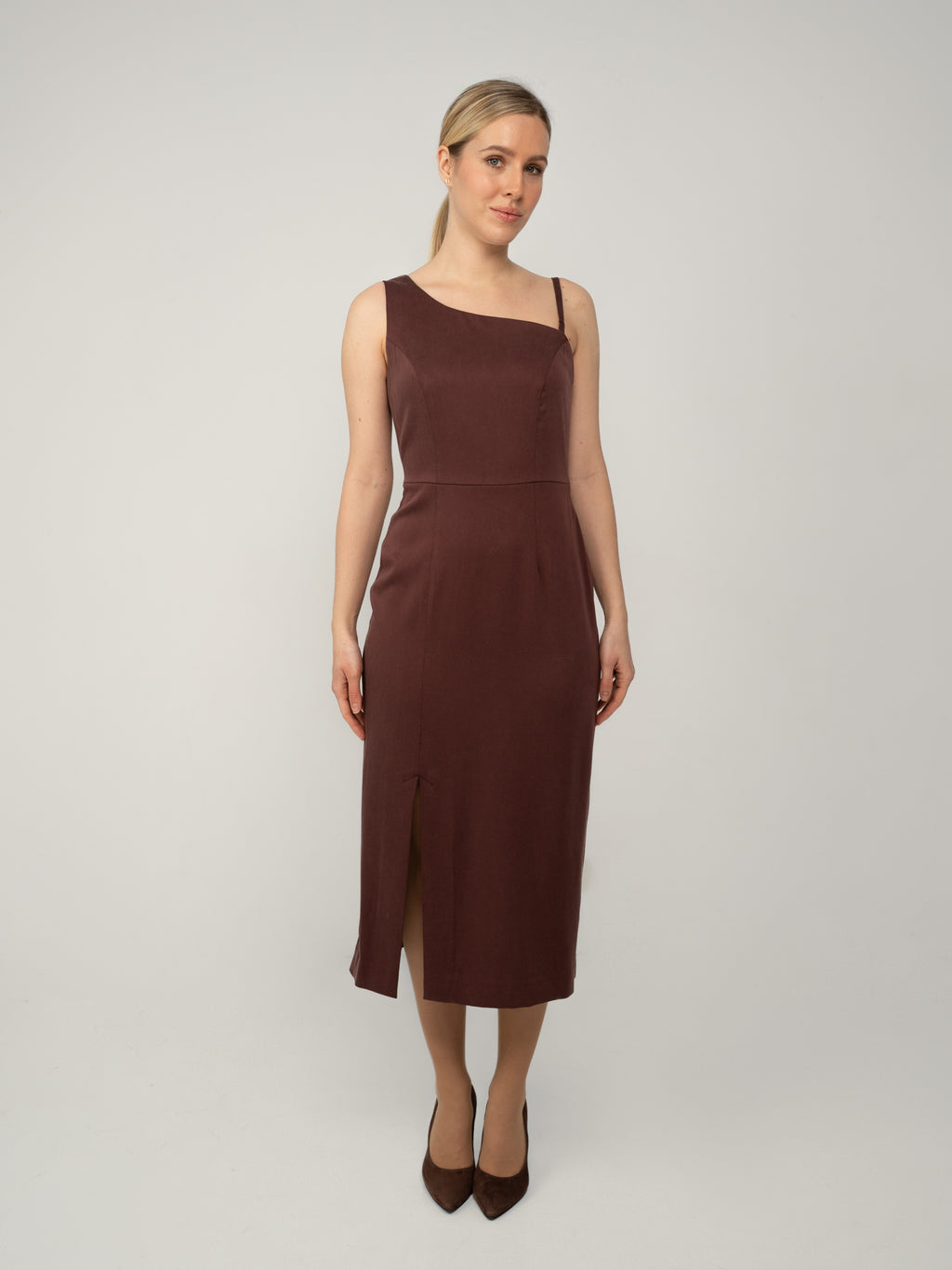 Sukienka Asymetryczna Midi