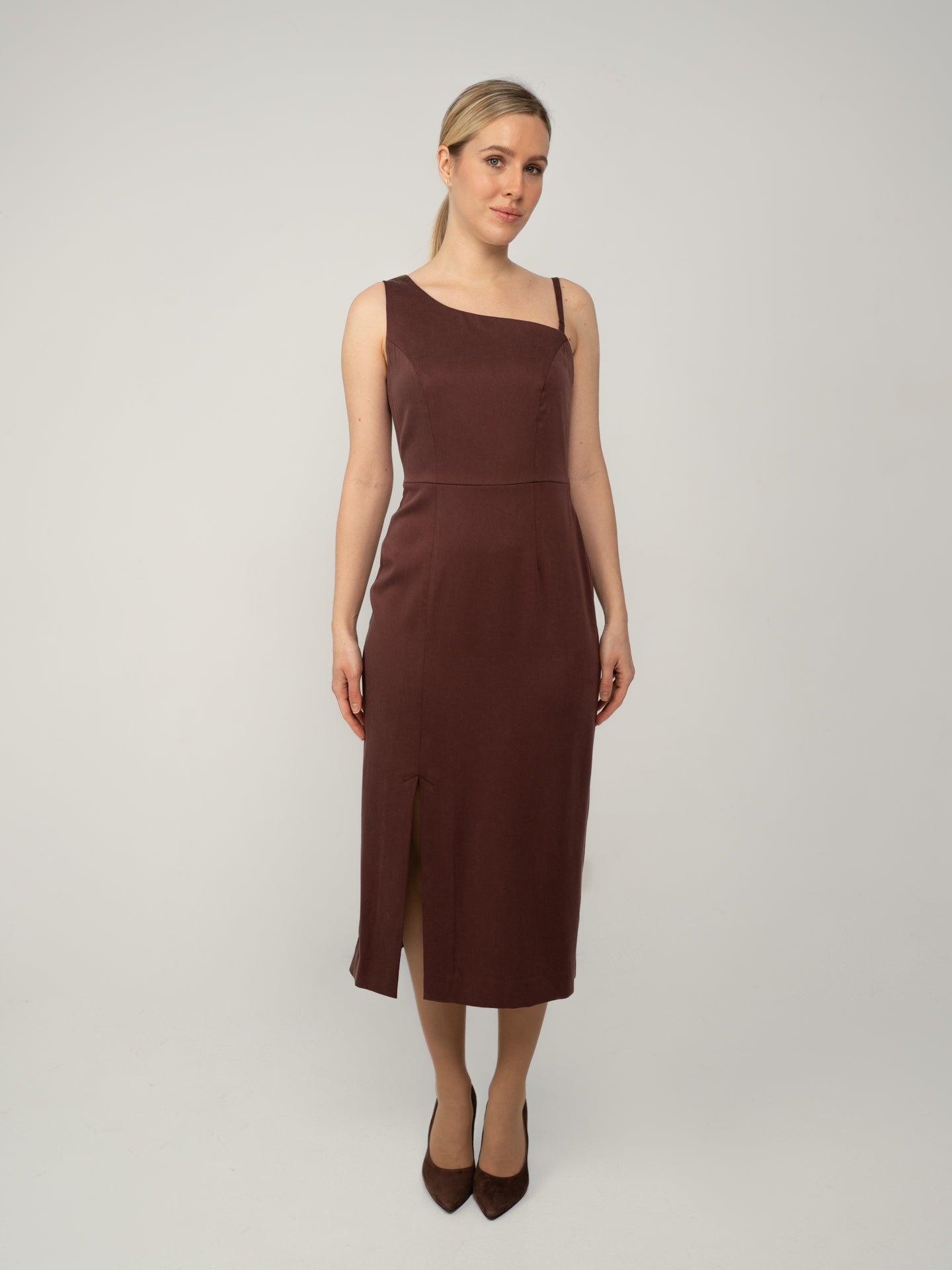 Sukienka Asymetryczna Midi