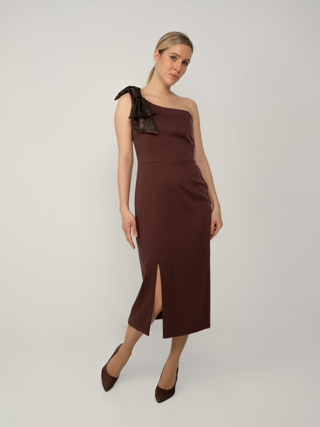 Sukienka Asymetryczna Midi