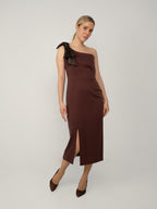 Sukienka Asymetryczna Midi