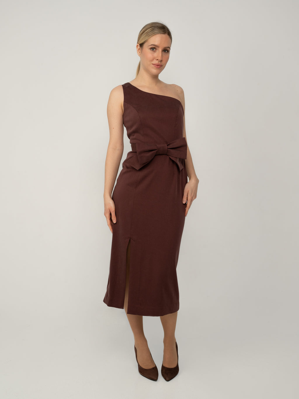 Sukienka Asymetryczna Midi