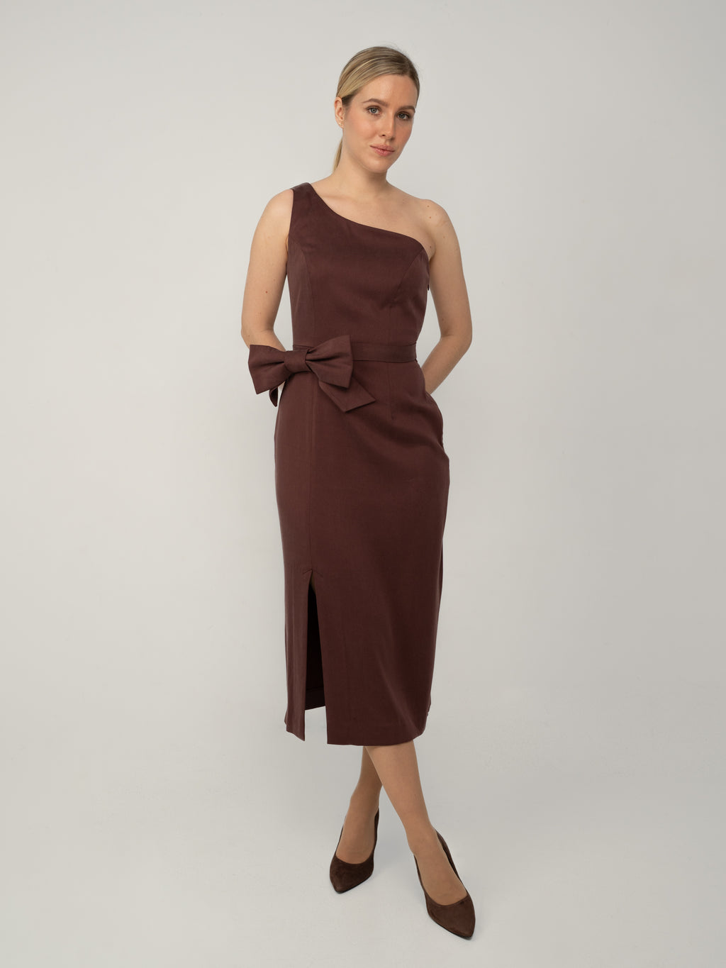 Sukienka Asymetryczna Midi