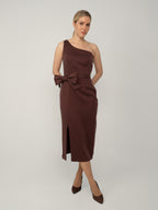 Sukienka Asymetryczna Midi