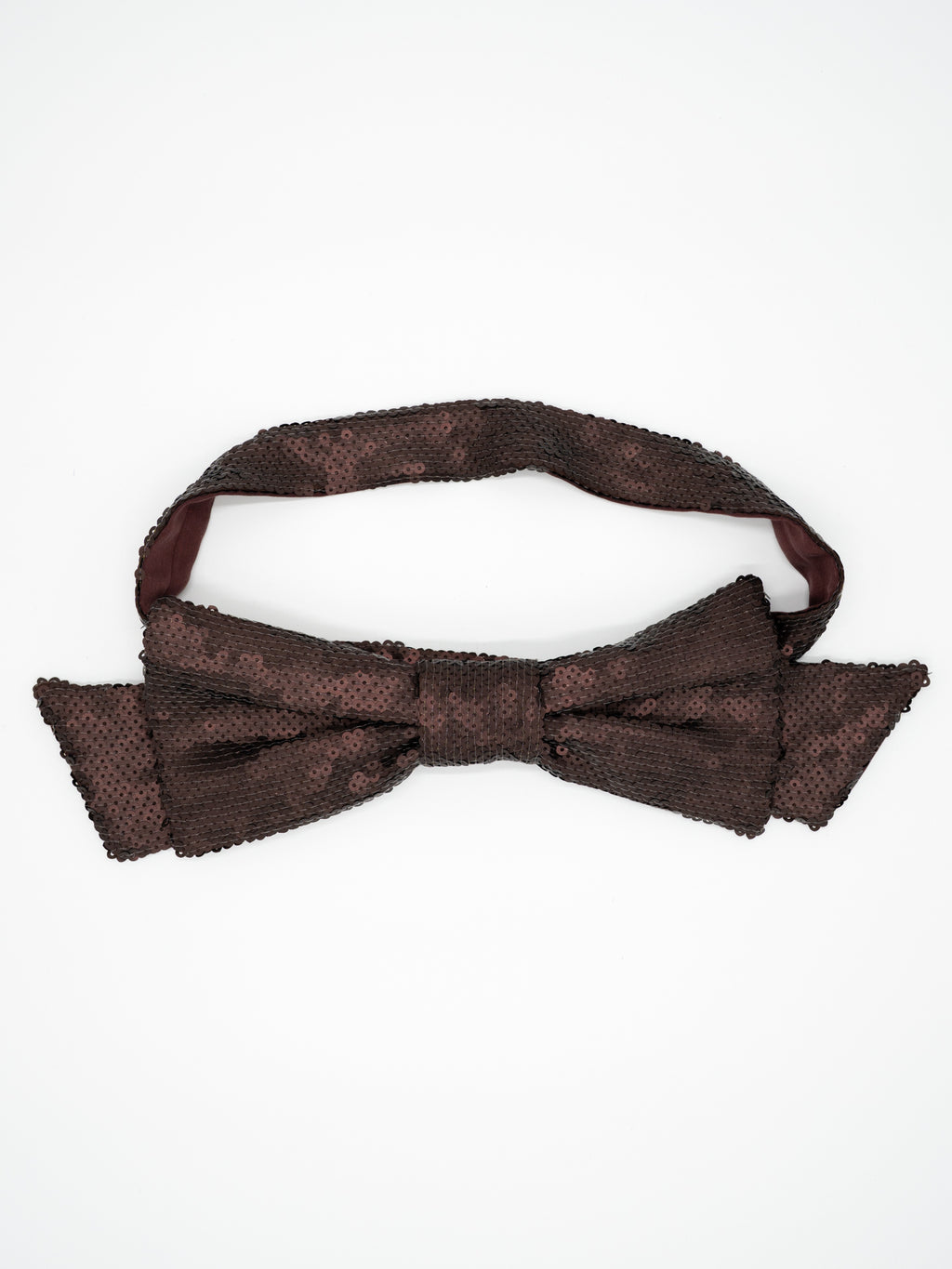 Kokardka na pasku z cekinów