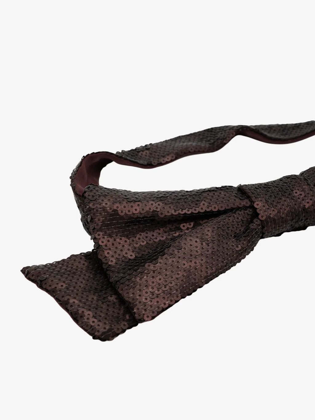 Kokardka na pasku z cekinów