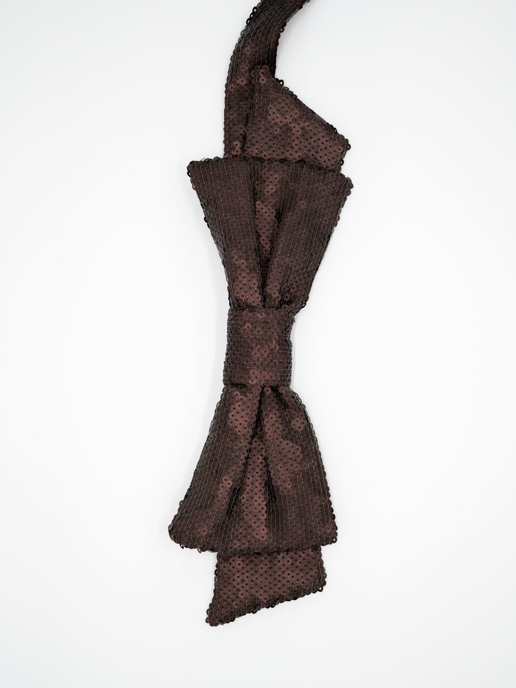 Kokardka na pasku z cekinów