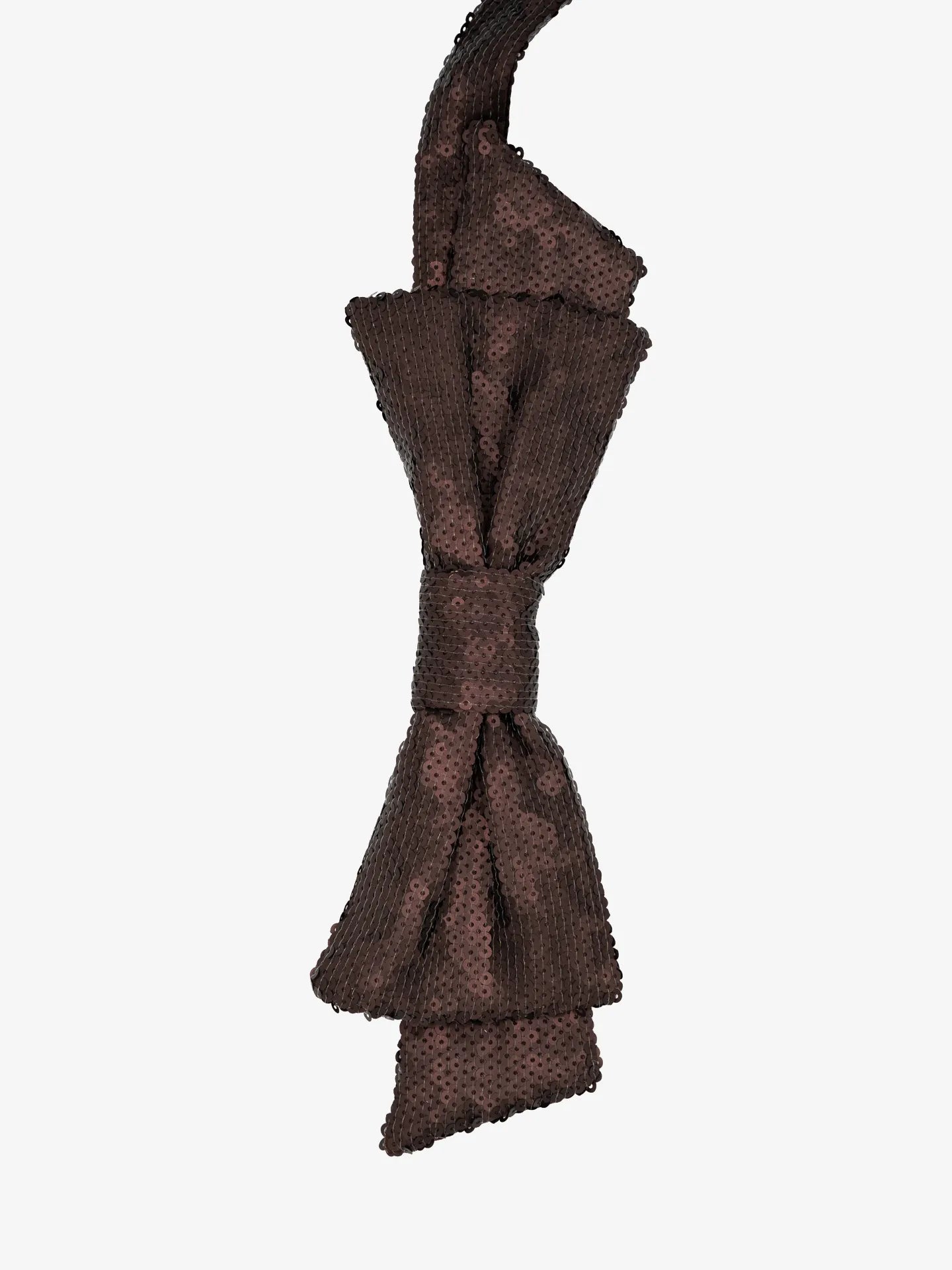 Kokardka na pasku z cekinów